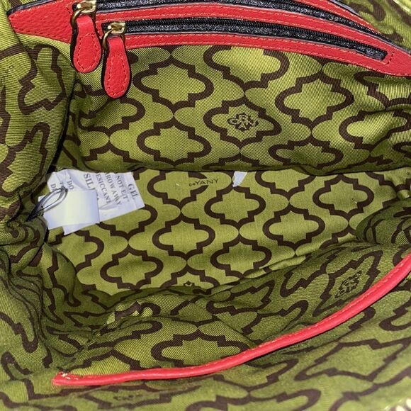 orYANY Jennah Orange Leather Convertible Satchel - Picture 6 of 13